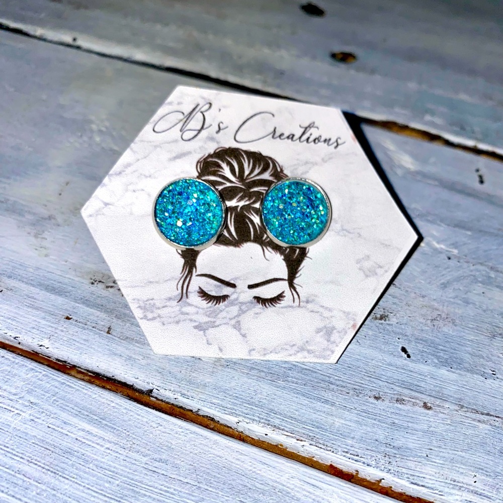 Druzy Stud Earrings